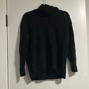 Women's Black Turtleneck Sweater